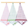 Bellatex Sada utierok 3 ks 50 × 70 cm, 133 kocka oranžová, zelená, vínová Bellatex Sada utierok 3 ks 50 × 70 cm, 133 kocka oranžová, zelená, vínová