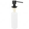 CERANO - Zápustný dávkovač mydla Alto - čierna, mliečne sklo CERANO - Zápustný dávkovač mydla Alto - čierna, mliečne sklo