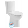 AQUALINE TALAMO kombi WC, Rimless, spodný/zadný odpad, biela AQUALINE TALAMO kombi WC, Rimless, spodný/zadný odpad, biela