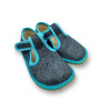 Beda Barefoot papuče BEDA Turquoise Denim (BFN) Veľkosť: 20 Beda Barefoot papuče BEDA Turquoise Denim (BFN) Veľkosť: 20