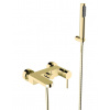 Nástenná vaňová batéria DECCO zlatá s príslušenstvom Nástenná vaňová batéria DECCO zlatá s príslušenstvom