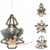 dekorácia závesná VIANOČNÁ 25cm RATAN/PV mix motívov dekorácia závesná VIANOČNÁ 25cm RATAN/PV mix motívov