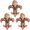 Lord of Battles Bronzové kování Lilie (Fleur-de-Lis), 3,5 x 3 cm, sada 3 kusů Lord of Battles Bronzové kování Lilie (Fleur-de-Lis), 3,5 x 3 cm, sada 3 kusů