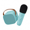 Lalarma Bluetooth Karaoke set mikrofón a reproduktor Modrý Lalarma Bluetooth Karaoke set mikrofón a reproduktor Modrý