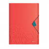 LEITZ Tříchlopňové desky UrbanChic PP, A4, červená LEITZ Tříchlopňové desky UrbanChic PP, A4, červená