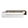 Televízny stolík Pia White and Walnut Televízny stolík Pia White and Walnut