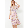 Trendyol Pink Floral Print A-Cut Flounced Midi Lined Chiffon Woven Dress ružová 38 Trendyol 8683049827139 Trendyol Pink Floral Print A-Cut Flounced Midi Lined Chiffon Woven Dress ružová 38 Trendyol 8683049827139