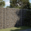 vidaXL Gabiónový kôš s krytom 200x100x200 cm pozinkované železo vidaXL Gabiónový kôš s krytom 200x100x200 cm pozinkované železo
