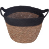 Košík na kvety, čierna/prírodný, pr. 27 x 22 cm Košík na kvety, čierna/prírodný, pr. 27 x 22 cm