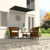 Balkónová markíza na terasu 150 x 150 cm sivá Balkónová markíza na terasu 150 x 150 cm sivá