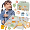 TOOKY TOY Pikniková súprava potravín na krájanie na raňajky na suchý zips TOOKY TOY Pikniková súprava potravín na krájanie na raňajky na suchý zips