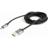 GEMBIRD Opletaný MicroUSB - USB 2.0, M/M, 1,8 m, černý CCB-mUSB2B-AMBM-6 GEMBIRD Opletaný MicroUSB - USB 2.0, M/M, 1,8 m, černý CCB-mUSB2B-AMBM-6