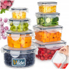 8x Hermetické KUCHYNSKÉ dózy na potraviny s tesnením - sada dóz 8x Hermetické KUCHYNSKÉ dózy na potraviny s tesnením - sada dóz