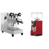 Lelit MaraX3 PL62X3, stainless steel + Eureka Mignon Specialita, CR ferrari red Lelit MaraX3 PL62X3, stainless steel + Eureka Mignon Specialita, CR ferrari red