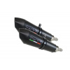 Dual slip-on exhaust GPR GPE ANN. K.158.E4.GPAN.BLT Titanium Matte Black including removable db killers and link pipes Dual slip-on exhaust GPR GPE ANN. K.158.E4.GPAN.BLT Titanium Matte Black including removable db killers and link pipes