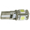 Žiarovka LED T10 12V/1,5W, biela, CANBUS, 5xSMD5050 Žiarovka LED T10 12V/1,5W, biela, CANBUS, 5xSMD5050