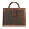 Vintage kožená aktovka Paolo Peruzzi T-94 hnědá, Materiál: vintage kůže Vintage kožená aktovka Paolo Peruzzi T-94 hnědá, Materiál: vintage kůže