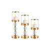Sada 3 sklenených svietnikov v zlatej farbe, MX__5900779959460 Sada 3 sklenených svietnikov v zlatej farbe, MX__5900779959460