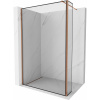 Mexen Kioto sprchová stena Walk-in 110 x 30 cm, čierny rám, ružové zlato - 800-110-212-60-70-030 Mexen Kioto sprchová stena Walk-in 110 x 30 cm, čierny rám, ružové zlato - 800-110-212-60-70-030