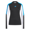 Adidas Beyond Color Block Long Sleeve Mock Neck Top M Damske Lucid Ray Blue Adidas Beyond Color Block Long Sleeve Mock Neck Top M Damske Lucid Ray Blue