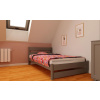 Postel z masívu borovice Kamil 180x200 cm šedá + rošt ZADARMO Postel z masívu borovice Kamil 180x200 cm šedá + rošt ZADARMO