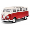 Maisto Volkswagen Van Samba bílo červená 1:25 Maisto Volkswagen Van Samba bílo červená 1:25