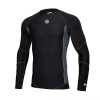 PitBull West Coast - Pánský Rashguard L.S. SMALL LOGO REFLECTIVE černý XL PitBull West Coast - Pánský Rashguard L.S. SMALL LOGO REFLECTIVE černý XL