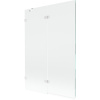 Mexen Lunar vaňová zástena 2-krídlová ľavá 120 x 150 cm, transparentná, biela - 897-120-100-20-00-L Mexen Lunar vaňová zástena 2-krídlová ľavá 120 x 150 cm, transparentná, biela - 897-120-100-20-00-L
