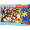 CASTORLAND Puzzle Hraví maznáčikovia 60 dielikov CASTORLAND Puzzle Hraví maznáčikovia 60 dielikov