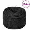zahrada-XL Pracovné lano čierne 24 mm 100 m polypropylén 153034 zahrada-XL Pracovné lano čierne 24 mm 100 m polypropylén 153034