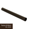 LP zvodová rúra - RAL 8028 Testa di Moro, 1 m, 80 mm LP zvodová rúra - RAL 8028 Testa di Moro, 1 m, 80 mm