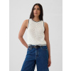 GAP Háčkovaný crop top Biela M Biela Biela GAP Háčkovaný crop top Biela M Biela Biela