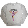 Crewneck Nirvana - In Utero, Unisex,Šedá,M Crewneck Nirvana - In Utero, Unisex,Šedá,M