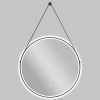 CERANO - Kúpeľňové LED zrkadlo Rotondo, kovový rám - čierna matná - Ø 60 cm CERANO - Kúpeľňové LED zrkadlo Rotondo, kovový rám - čierna matná - Ø 60 cm