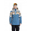 Dámska Snb & Ski Bunda Kirsten White Jones / Slate Blue Meatfly|S Dámska Snb & Ski Bunda Kirsten White Jones / Slate Blue Meatfly|S