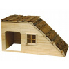 KERBL NATURE PLUS DREVENÝ DOMČEK S RAMPOU 50x25x25cm PRE MALÉ ZVIERATÁ KERBL NATURE PLUS DREVENÝ DOMČEK S RAMPOU 50x25x25cm PRE MALÉ ZVIERATÁ