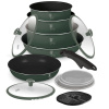 Sada riadu Berlingerhaus s titánovým povrchom 13 ks Matte Green Collection Sada riadu Berlingerhaus s titánovým povrchom 13 ks Matte Green Collection