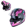 W-tec Výklopná moto prilba Pezzon Magenta (Velikost: L (59-60), Barva: růžovo-černá) W-tec Výklopná moto prilba Pezzon Magenta (Velikost: L (59-60), Barva: růžovo-černá)