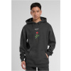 Lost Youth Rose Hoody - charcoal S Lost Youth Rose Hoody - charcoal S
