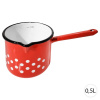 Perfect Home Smaltovaný hrnček s výlevkou 0,5L, červený, 6093 Perfect Home Smaltovaný hrnček s výlevkou 0,5L, červený, 6093