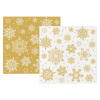 Vianočné servítky Snowflakes gold-white 40x40 cm, 12ks Vianočné servítky Snowflakes gold-white 40x40 cm, 12ks