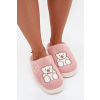 Dámske chlpaté papuče s medvedíkom - ružové Noralie 38/39 Dámske chlpaté papuče s medvedíkom - ružové Noralie 38/39