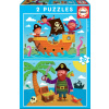 EDUCA Puzzle Piráti 2x20 dielikov EDUCA Puzzle Piráti 2x20 dielikov