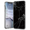 Puzdro gumené Apple iPhone X/XS Marble čierne Puzdro gumené Apple iPhone X/XS Marble čierne