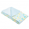 NEW BABY Detská deka z Minky New Baby 80x102 cm Modrá