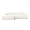 Biela rohová pohovka z textílie bouclé (ľavý roh) Molino – Micadoni Home Biela rohová pohovka z textílie bouclé (ľavý roh) Molino – Micadoni Home