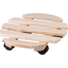 Podstavec Strend Pro, 30x7 cm, pod kvetináč, na kolieskach, posuvný, stojan, max. 50 kg, drevo, okrúhly Podstavec Strend Pro, 30x7 cm, pod kvetináč, na kolieskach, posuvný, stojan, max. 50 kg, drevo, okrúhly