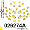 026274A: Full suspension polyurethane bush kit SPORT Custom 21,5mm Yellow 026274A: Full suspension polyurethane bush kit SPORT Custom 21,5mm Yellow