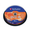 DVD+R disk, AZO, 4,7GB, 16x, 10 ks, cake box, VERBATIM DVD+R disk, AZO, 4,7GB, 16x, 10 ks, cake box, VERBATIM