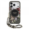 Zadný kryt Guess IML Flowers Strap MagSafe pre iPhone 17 Pro Black Zadný kryt Guess IML Flowers Strap MagSafe pre iPhone 17 Pro Black